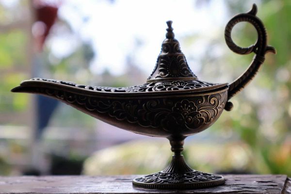 A Lamp Under a Jar